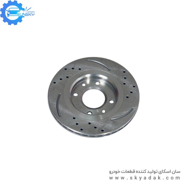 ديسک جلو pro plus پژو 405(سوراخ شده) SunSky - Image 1