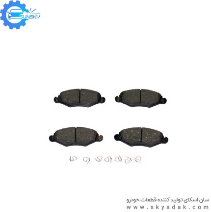 لنت جلو پژو 206 تيپ 2 با فنر SunSky RS Low Metallic